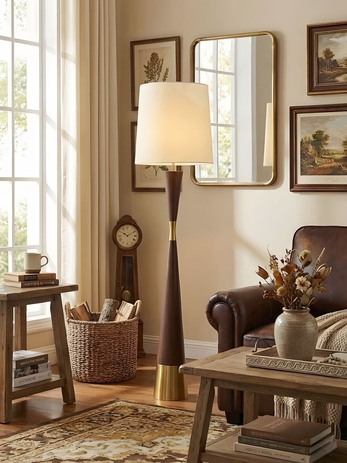 Cone Waist Floor Lamp