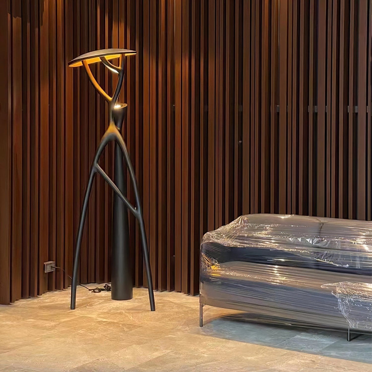 Gothic Tree Sculpture Floor Lamp