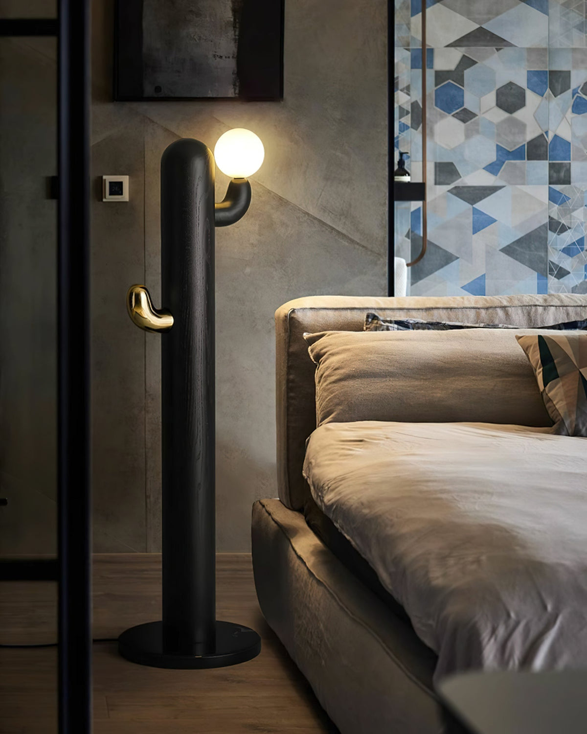 Cactus Wood Floor Lamp