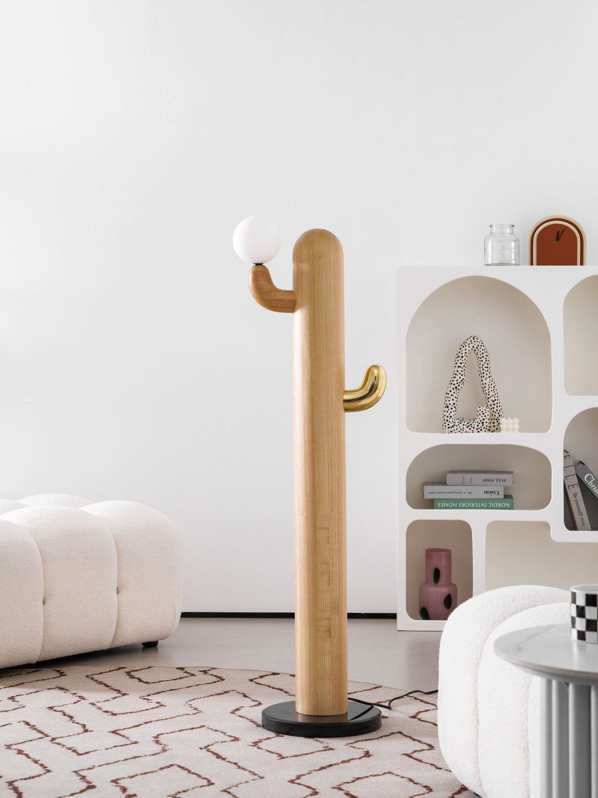 Cactus Wood Floor Lamp