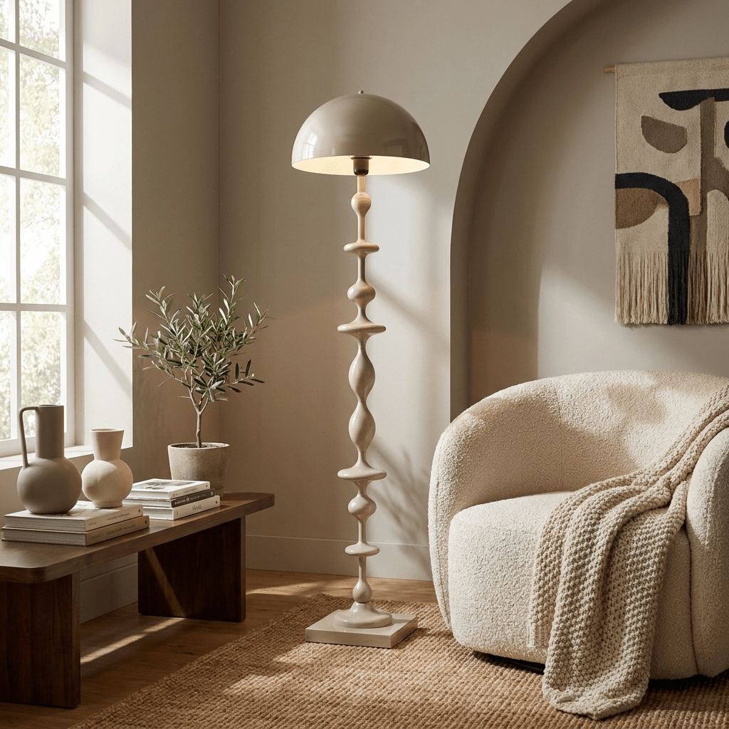 Beaded Mushroom Floor Lamp
