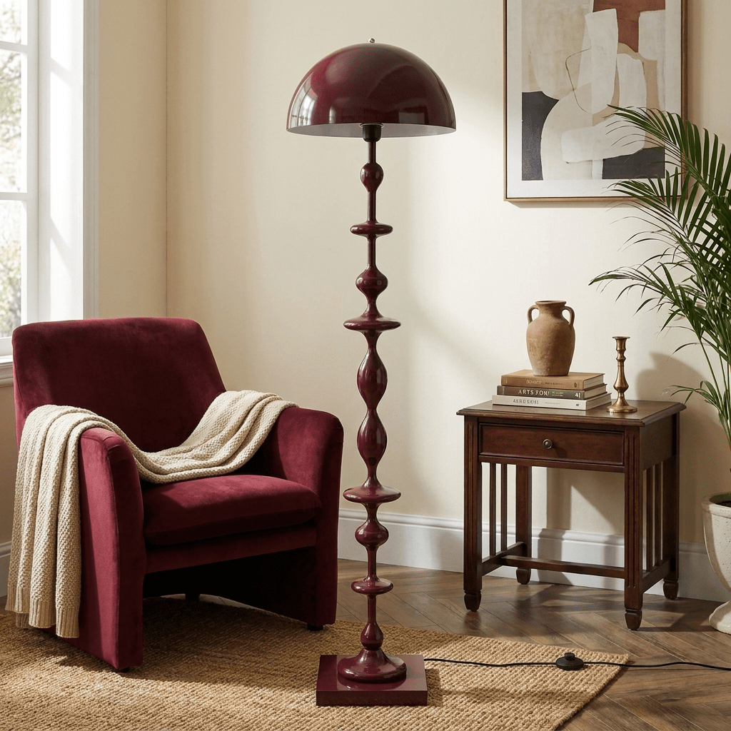 Beaded Mushroom Floor Lamp