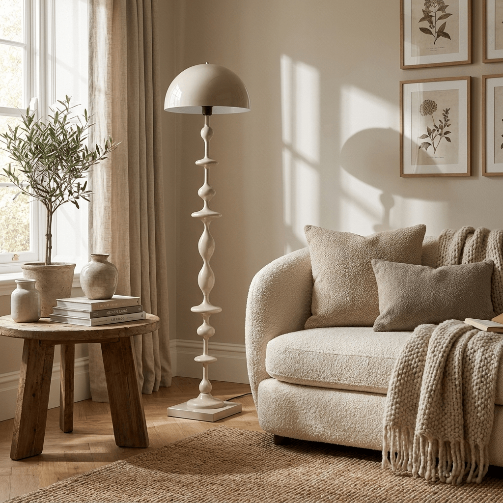 Beaded Mushroom Floor Lamp