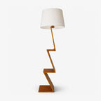 Zigzag Solid Wood Floor Lamp