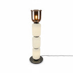 Textured Layered Glass Floor Light