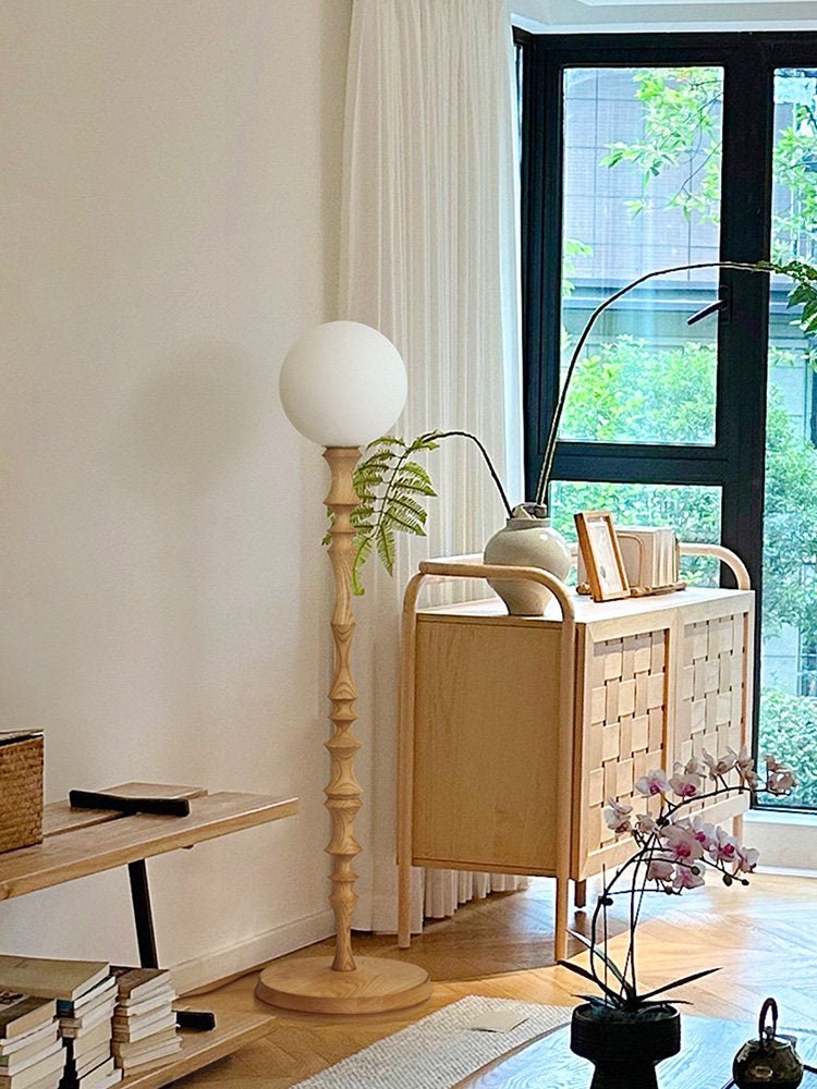 Elowen Wood Floor Lamp