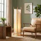 Bamboo Veil Lantern Floor Lamp