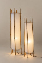 Bamboo Veil Lantern Floor Lamp