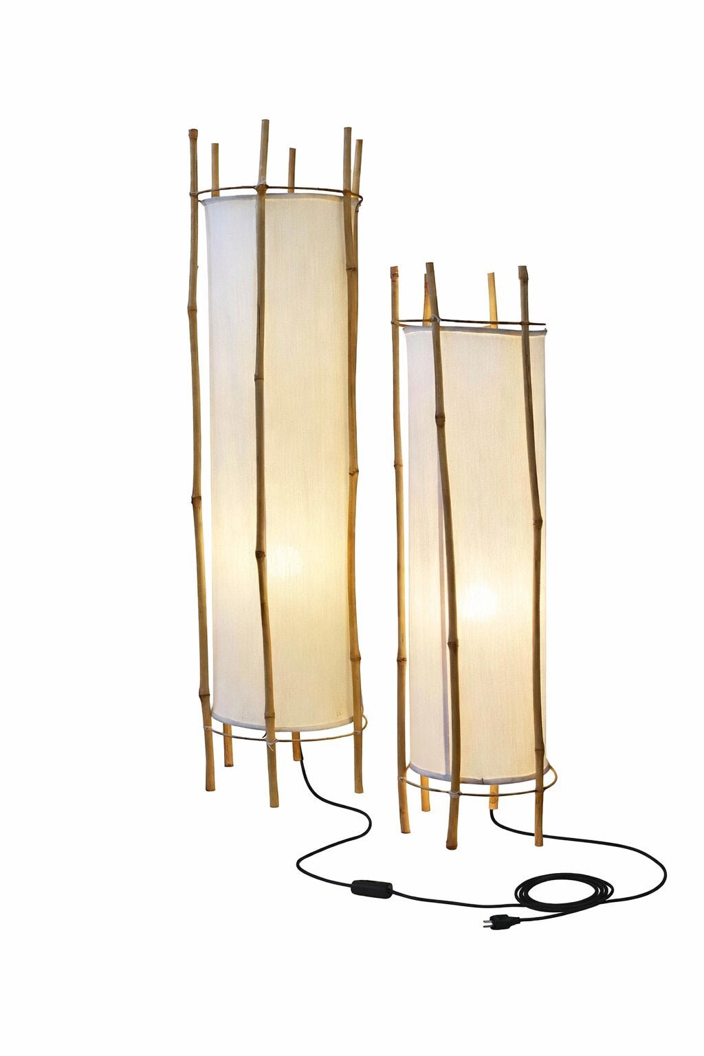 Bamboo Veil Lantern Floor Lamp
