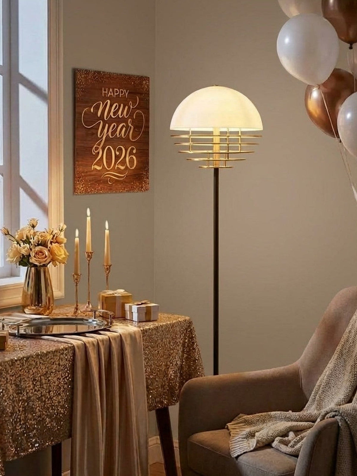 Dome Louver Floor Lamp