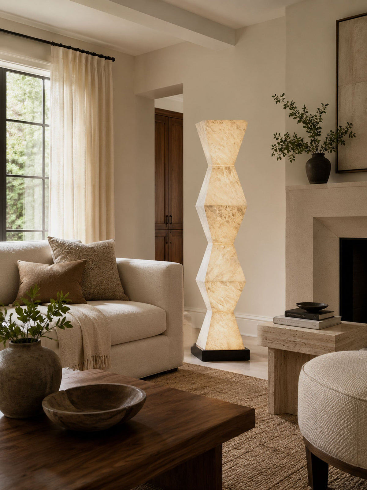 Cairn Alabaster Floor Lamp