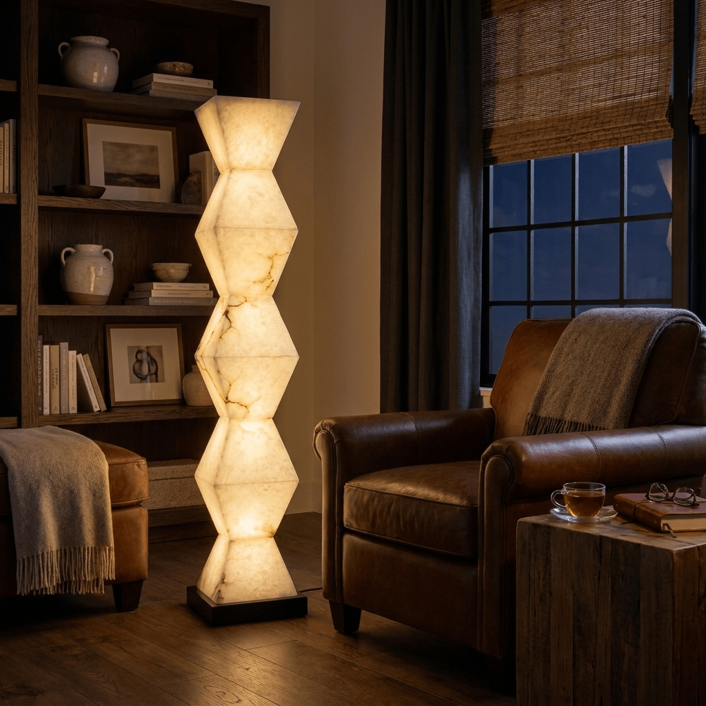 Cairn Alabaster Floor Lamp