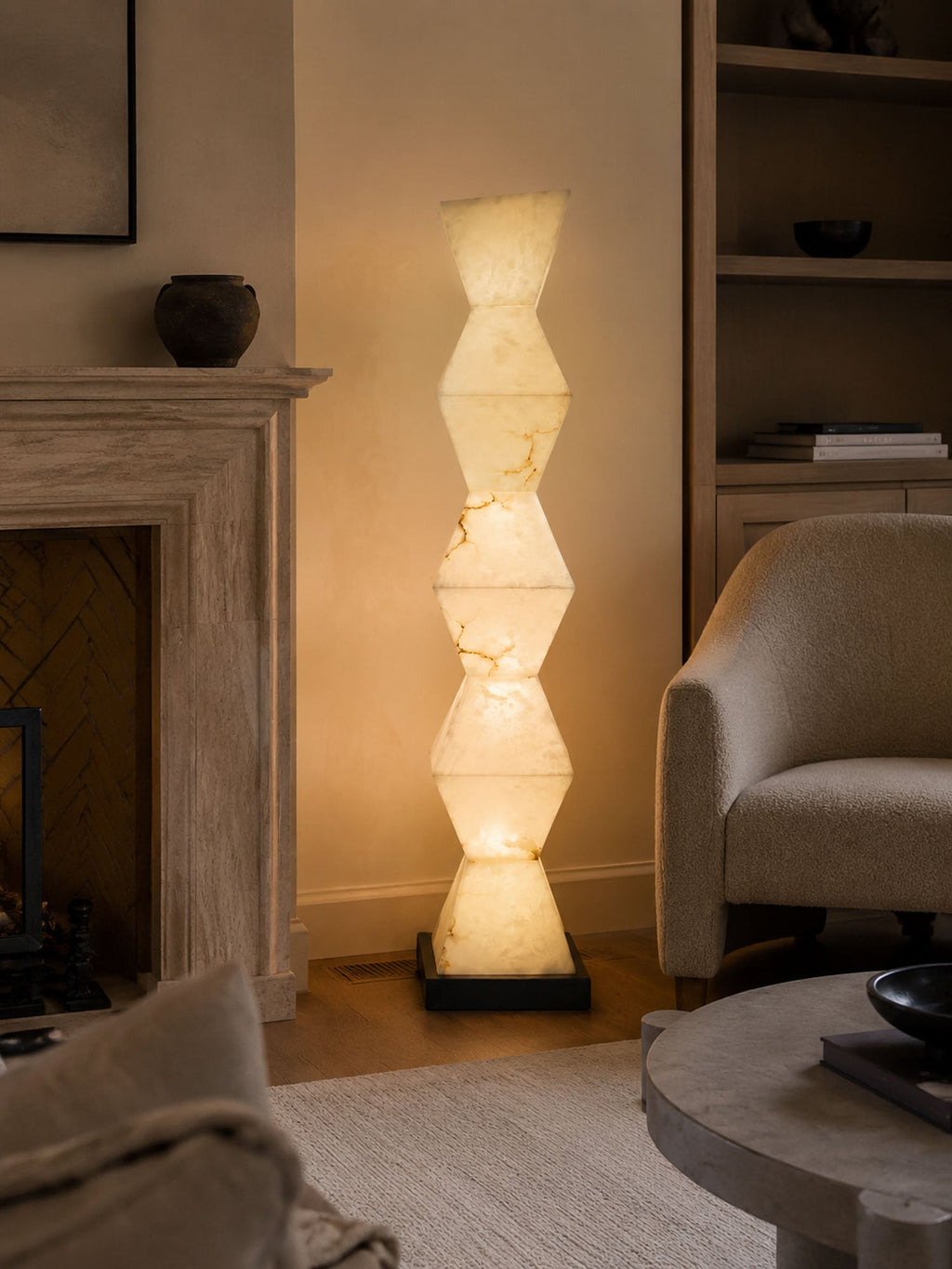 Cairn Alabaster Floor Lamp