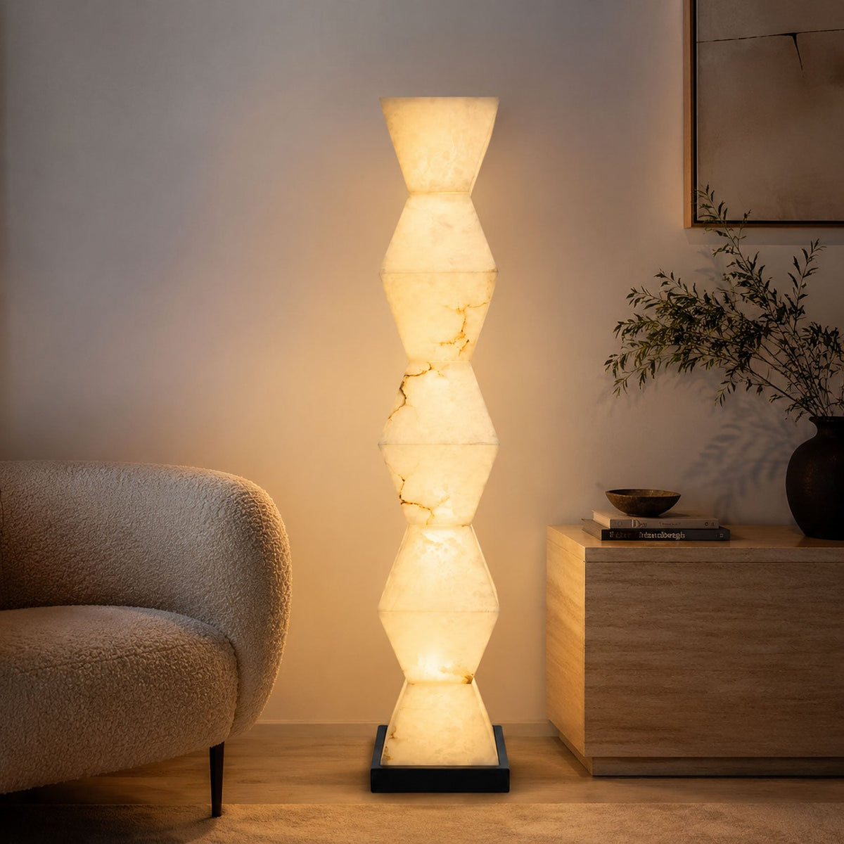 Cairn Alabaster Floor Lamp