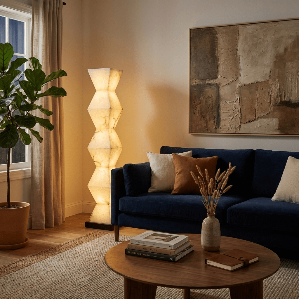 Cairn Alabaster Floor Lamp