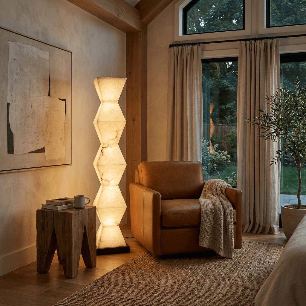 Cairn Alabaster Floor Lamp