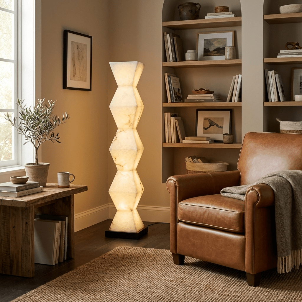 Cairn Alabaster Floor Lamp