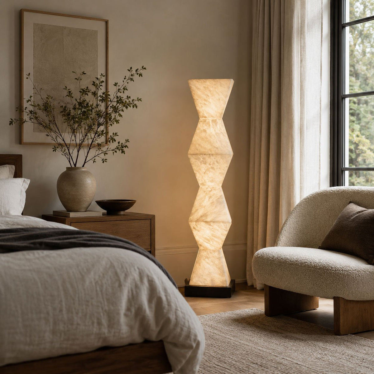 Cairn Alabaster Floor Lamp