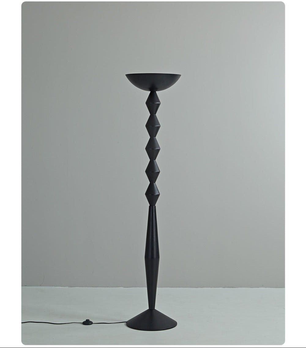 Sculptural Geometric Stack Floor Lamp