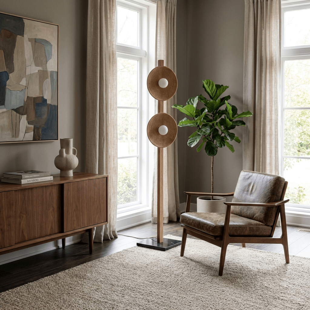 Arbor Twin Disc Floor Lamp