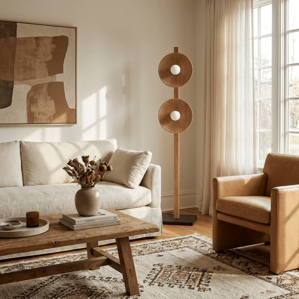 Arbor Twin Disc Floor Lamp