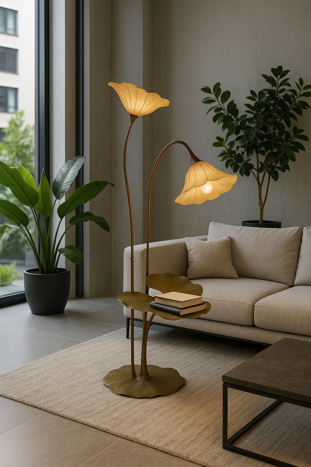 Lotus Bloom Floor Lamp