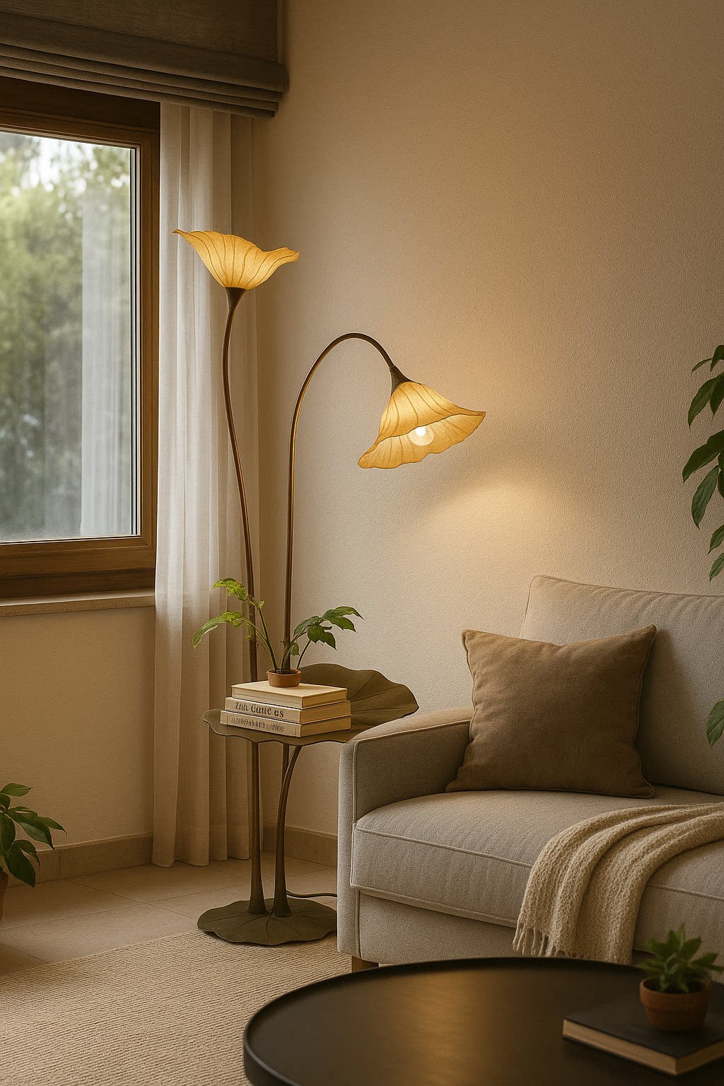 Lotus Bloom Floor Lamp