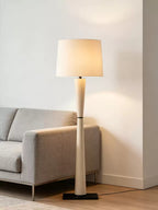 Luxe Leather Floor Lamp