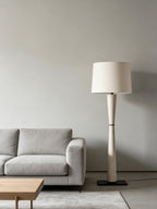 Luxe Leather Floor Lamp