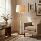 Luxe Leather Floor Lamp