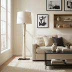 Luxe Leather Floor Lamp