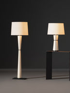 Luxe Leather Floor Lamp