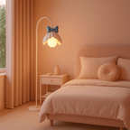 Bow Trim Petal Shade Floor Lamp