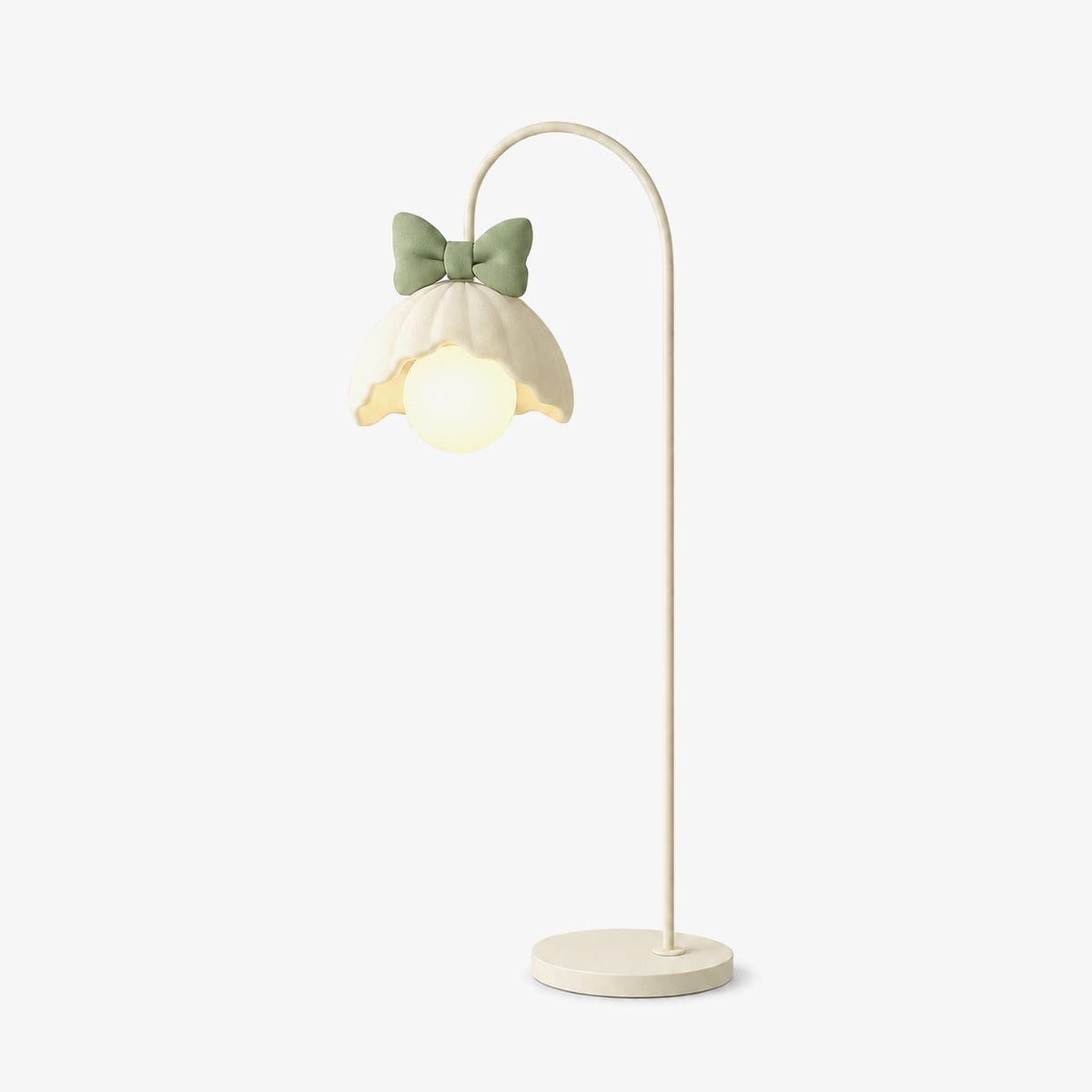 Bow Trim Petal Shade Floor Lamp