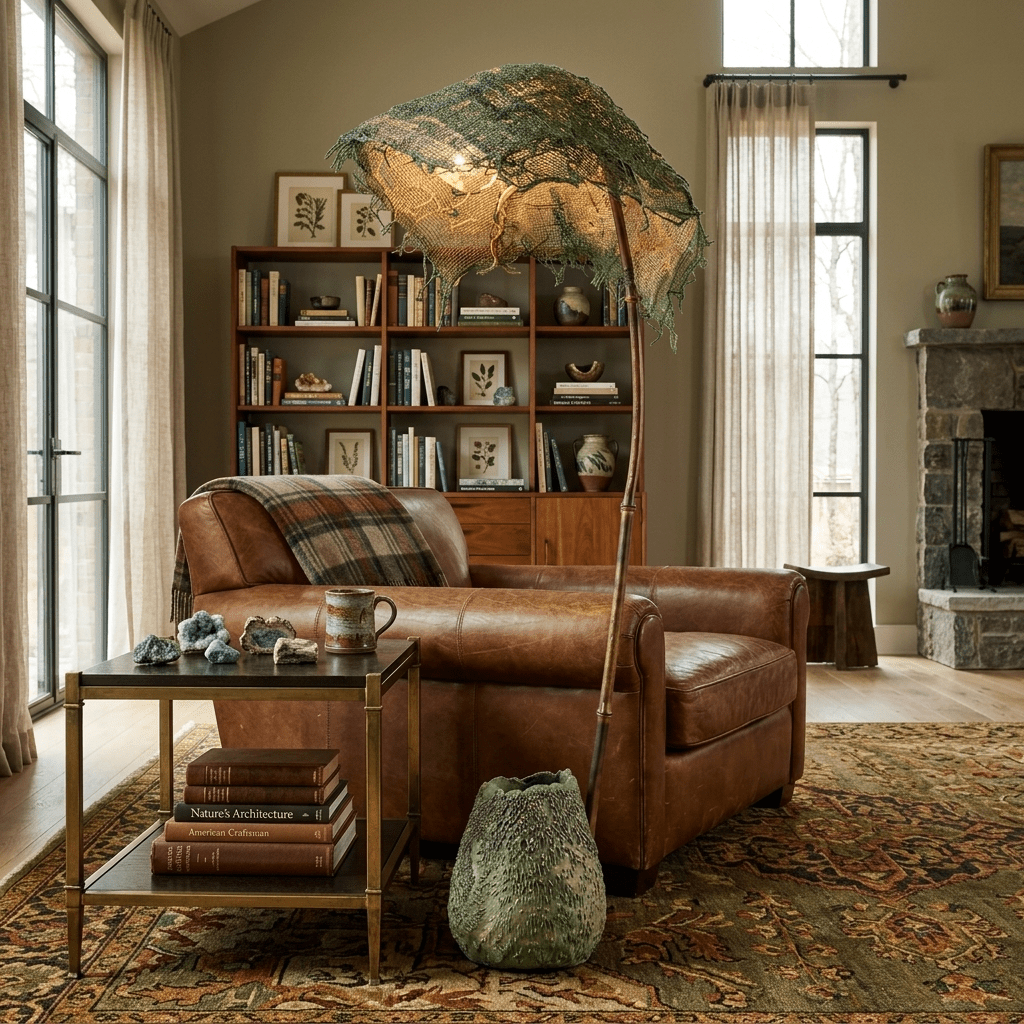 Linen Canopy Floor Lamp