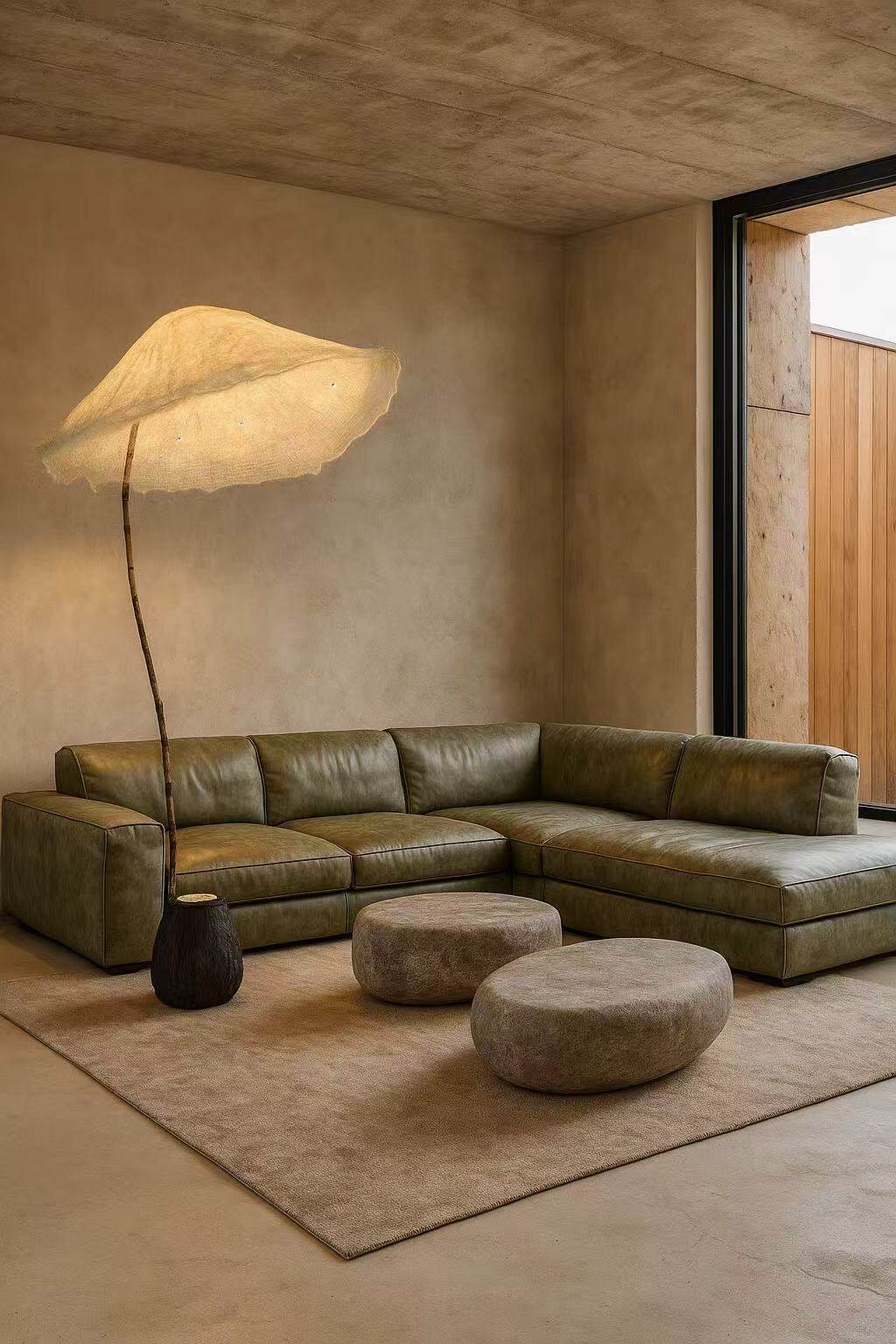 Linen Canopy Floor Lamp