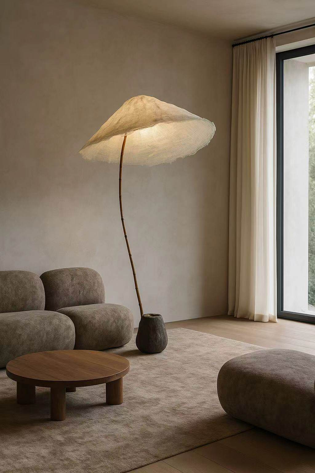 Linen Canopy Floor Lamp