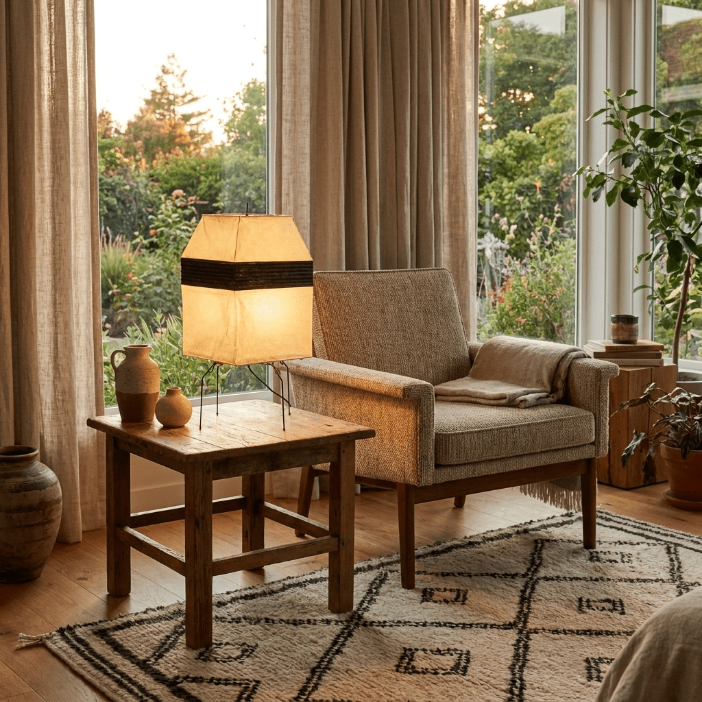 Kumo Paper Shade Table & Floor Lamp