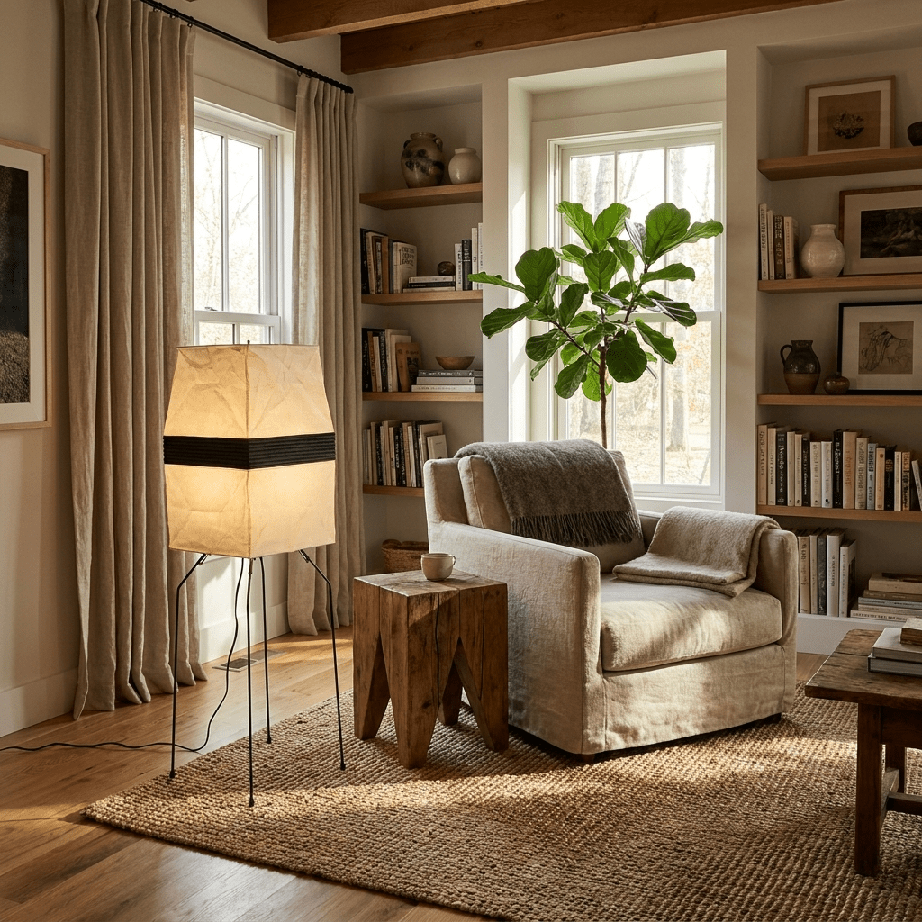 Kumo Paper Shade Table & Floor Lamp