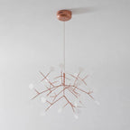 Rose Gold Firefly LED Chandelier