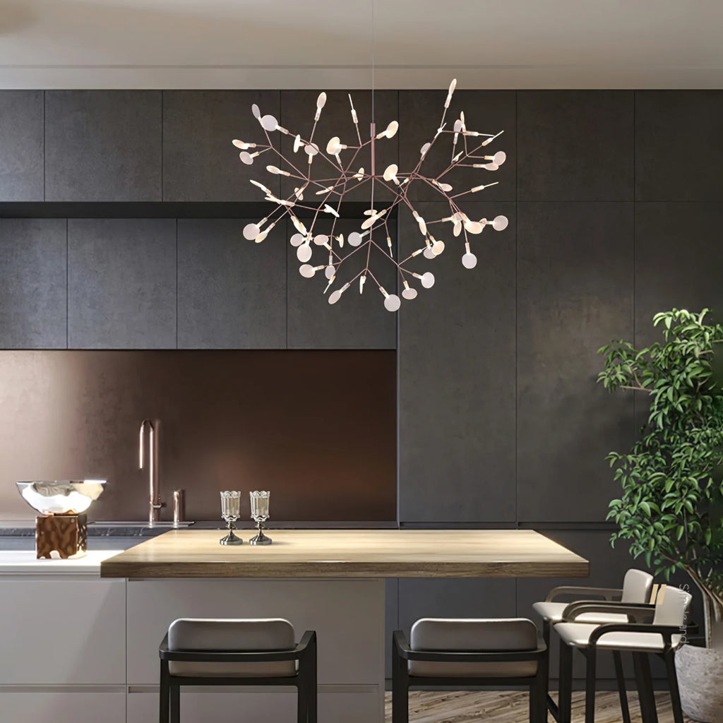 Rose Gold Firefly LED Chandelier