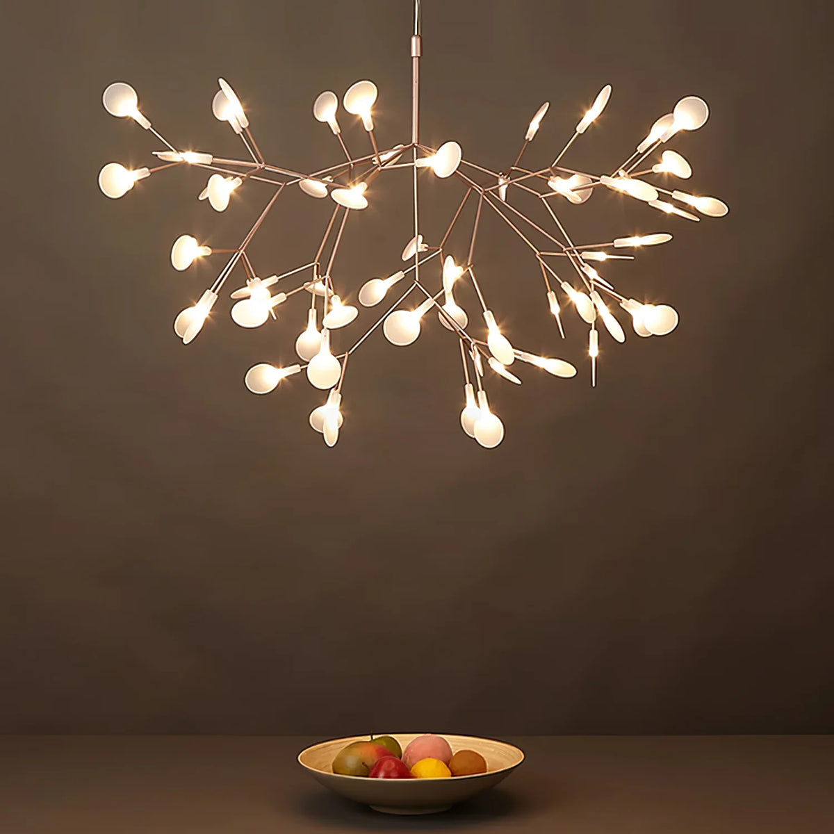 Rose Gold Firefly LED Chandelier