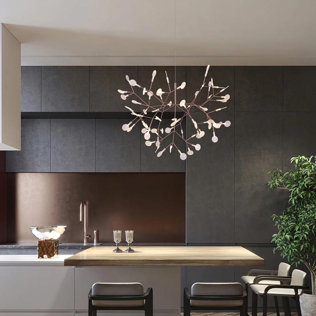 Rose Gold Firefly LED Chandelier