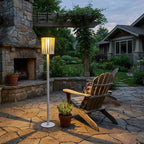 White Column Outdoor Light