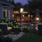 White Column Outdoor Light