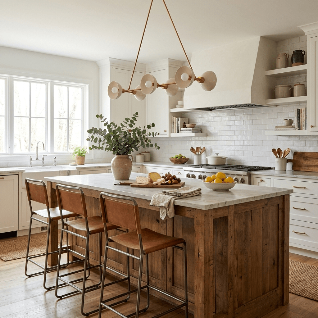 Slim Brass Linear Chandelier