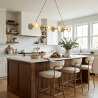 Slim Brass Linear Chandelier
