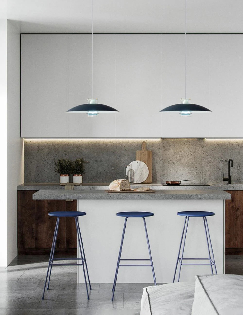 Tiered Disk Pendant Light