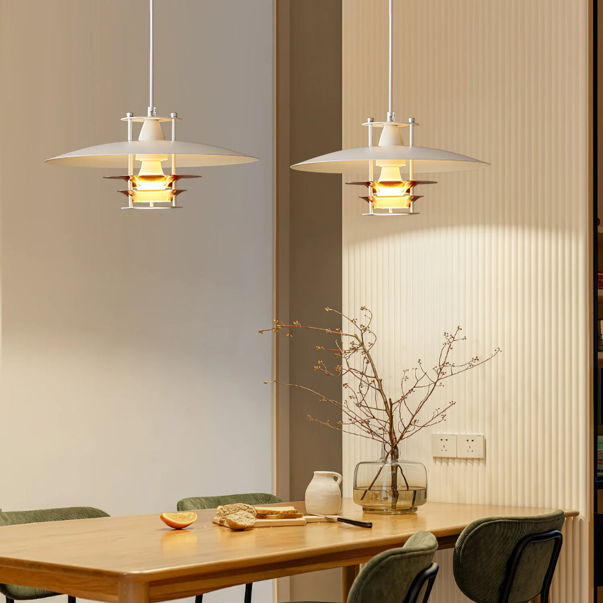 Tiered Disk Pendant Light