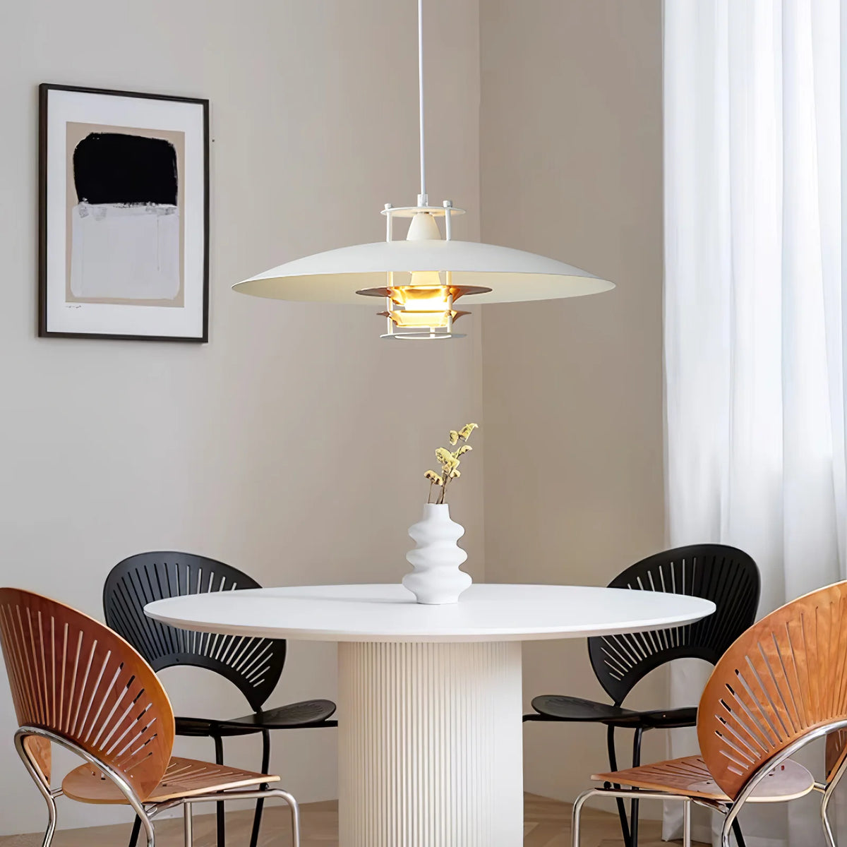Tiered Disk Pendant Light
